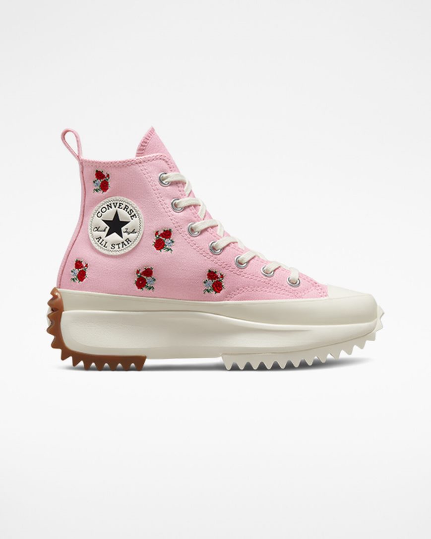 Zapatos Plataforma Converse Run Star Hike Embroidered Floral Altas Mujer Naranjas Rosas Rojas | PE 807W24